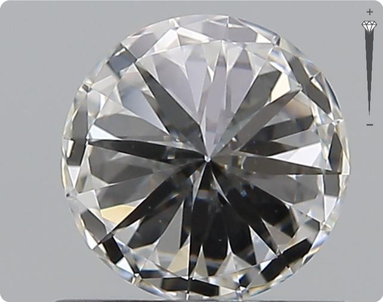 Diamant naturel de 0,71 ct GIA | Couleur E | Pureté VVS2 | Taille ronde | EX EX EX #D10429
