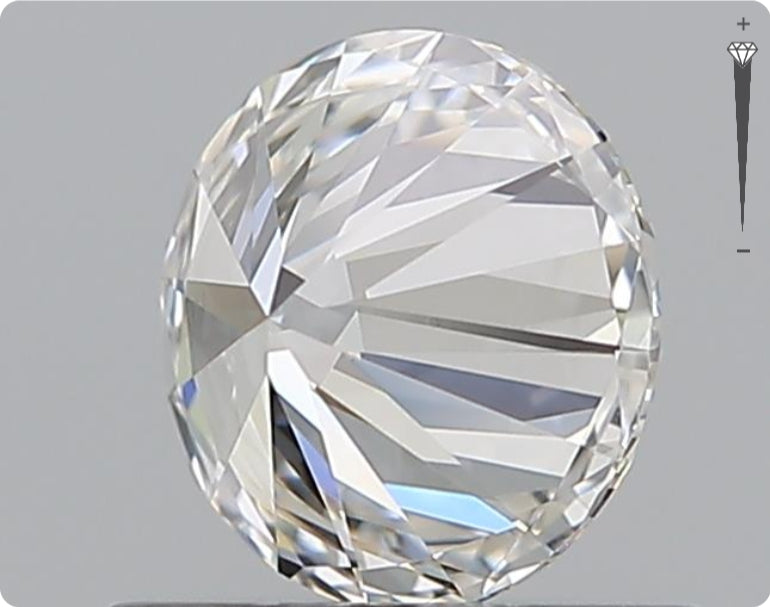 Diamant naturel de 0,71 ct GIA | Couleur E | Pureté VVS2 | Taille ronde | EX EX EX #D10429