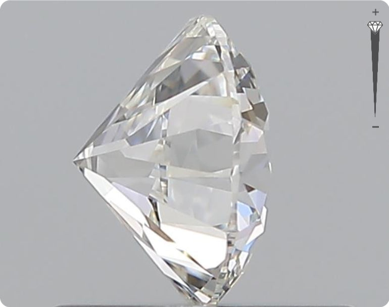 Diamant naturel de 0,71 ct GIA | Couleur E | Pureté VVS2 | Taille ronde | EX EX EX #D10429