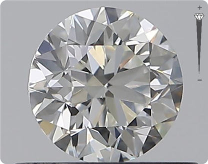 Diamant naturel GIA 0,51 ct | Couleur G | Pureté VS2 | Taille ronde | TB EX TB #D10430