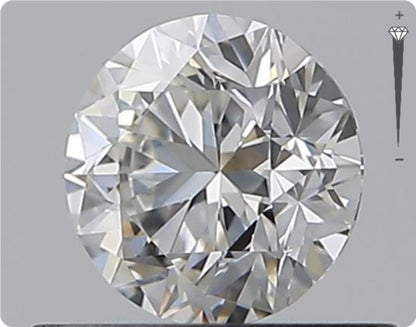 Diamant naturel GIA 0,51 ct | Couleur G | Pureté VS2 | Taille ronde | TB EX TB #D10430