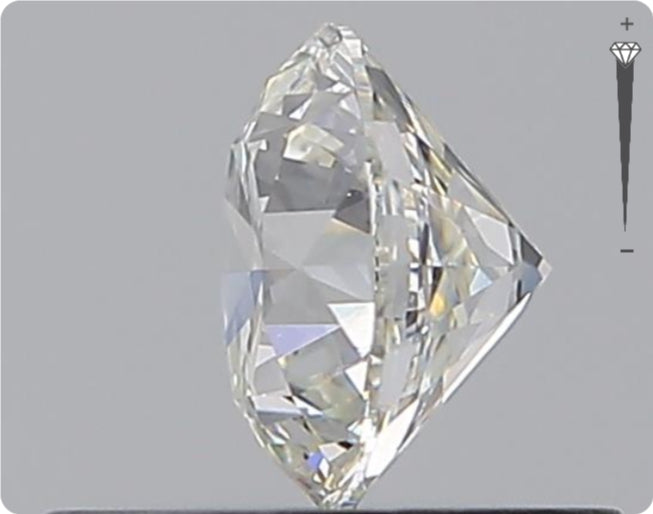 Diamant naturel GIA 0,51 ct | Couleur G | Pureté VS2 | Taille ronde | TB EX TB #D10430
