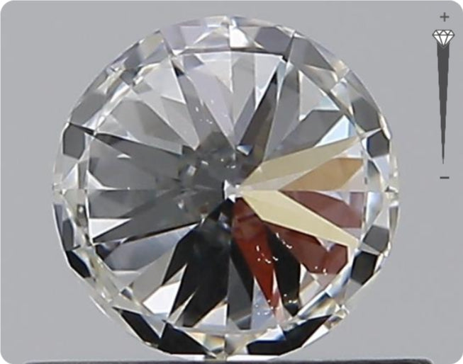 Diamant naturel GIA 0,51 ct | Couleur G | Pureté VS2 | Taille ronde | TB EX TB #D10430