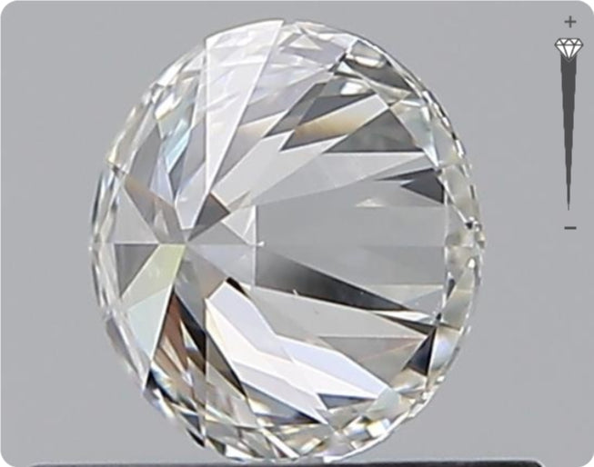 Diamant naturel GIA 0,51 ct | Couleur G | Pureté VS2 | Taille ronde | TB EX TB #D10430
