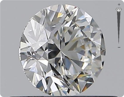 Diamant naturel GIA 0,51 ct | Couleur G | Pureté VS2 | Taille ronde | TB EX TB #D10430