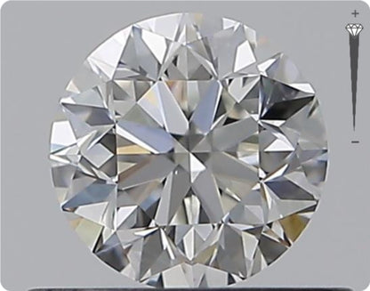 Diamant naturel GIA 0,51 ct | Couleur G | Pureté VS2 | Taille ronde | TB EX TB #D10430