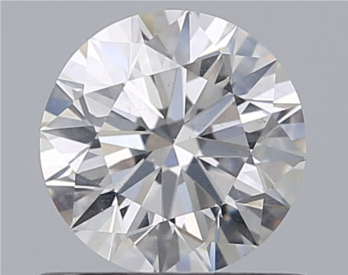 Diamant naturel GIA de 0,61 ct | Couleur F | Pureté SI1 | Taille ronde | EX EX EX #D10436