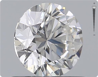 Diamant naturel GIA de 0,61 ct | Couleur F | Pureté SI1 | Taille ronde | EX EX EX #D10436