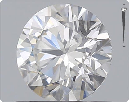 Diamant naturel GIA de 0,61 ct | Couleur F | Pureté SI1 | Taille ronde | EX EX EX #D10436