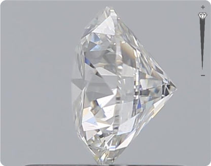 Diamant naturel GIA de 0,61 ct | Couleur F | Pureté SI1 | Taille ronde | EX EX EX #D10436