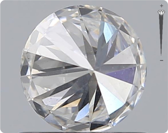 Diamant naturel GIA de 0,61 ct | Couleur F | Pureté SI1 | Taille ronde | EX EX EX #D10436