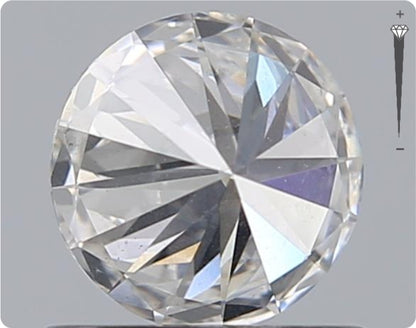 Diamant naturel GIA de 0,61 ct | Couleur F | Pureté SI1 | Taille ronde | EX EX EX #D10436