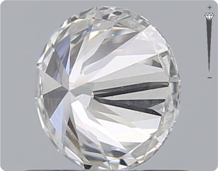 Diamant naturel GIA de 0,61 ct | Couleur F | Pureté SI1 | Taille ronde | EX EX EX #D10436