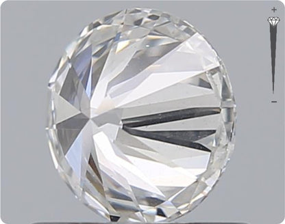 Diamant naturel GIA de 0,61 ct | Couleur F | Pureté SI1 | Taille ronde | EX EX EX #D10436