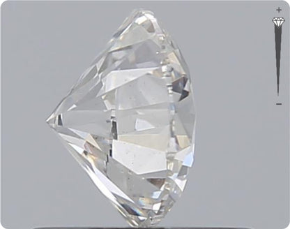 Diamant naturel GIA de 0,61 ct | Couleur F | Pureté SI1 | Taille ronde | EX EX EX #D10436