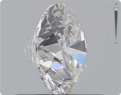 Diamant naturel GIA de 0,61 ct | Couleur F | Pureté SI1 | Taille ronde | EX EX EX #D10436