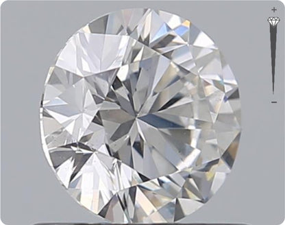 Diamant naturel GIA de 0,61 ct | Couleur F | Pureté SI1 | Taille ronde | EX EX EX #D10436