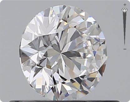 Diamant naturel GIA de 0,53 ct | Couleur E | Pureté VVS1 | Taille ronde | EX EX EX #D10438