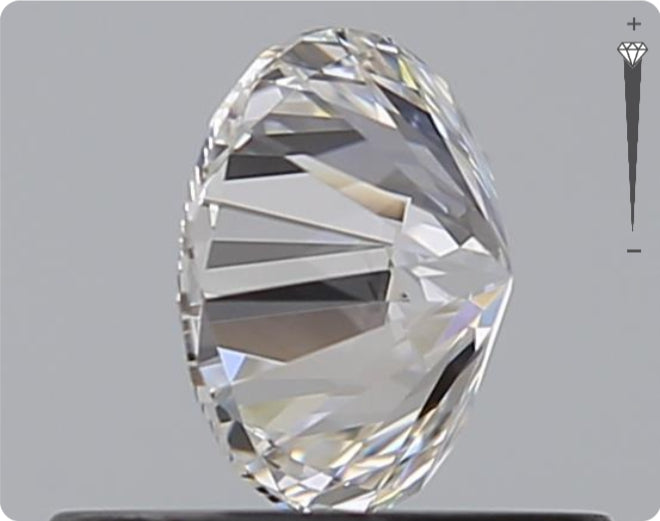 Diamant naturel GIA de 0,53 ct | Couleur E | Pureté VVS1 | Taille ronde | EX EX EX #D10438