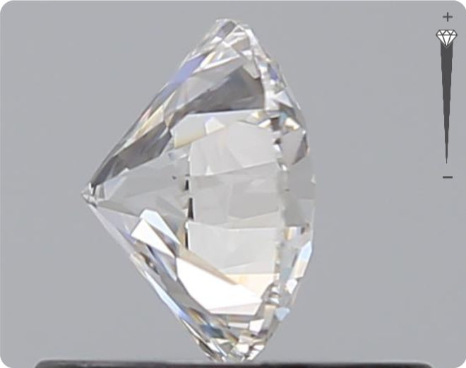 Diamant naturel GIA de 0,53 ct | Couleur E | Pureté VVS1 | Taille ronde | EX EX EX #D10438
