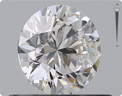 Diamant naturel GIA de 0,53 ct | Couleur E | Pureté VVS1 | Taille ronde | EX EX EX #D10438