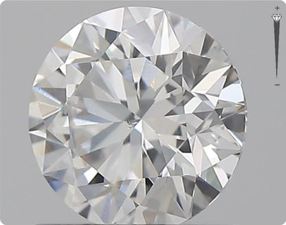 Natural 0.73ct GIA Diamond | Color F | Clarity SI2 | Round Brilliant | EX EX EX #D10439