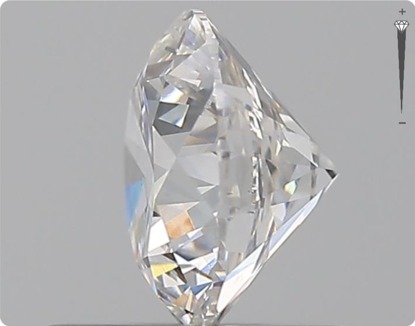 Natural 0.73ct GIA Diamond | Color F | Clarity SI2 | Round Brilliant | EX EX EX #D10439