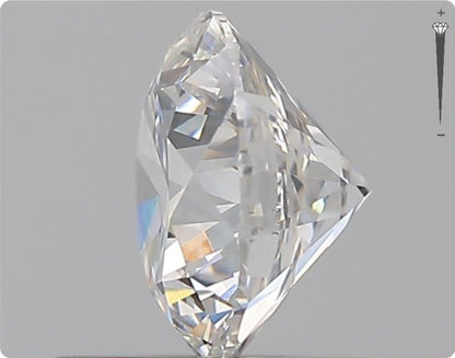 Natural 0.73ct GIA Diamond | Color F | Clarity SI2 | Round Brilliant | EX EX EX #D10439