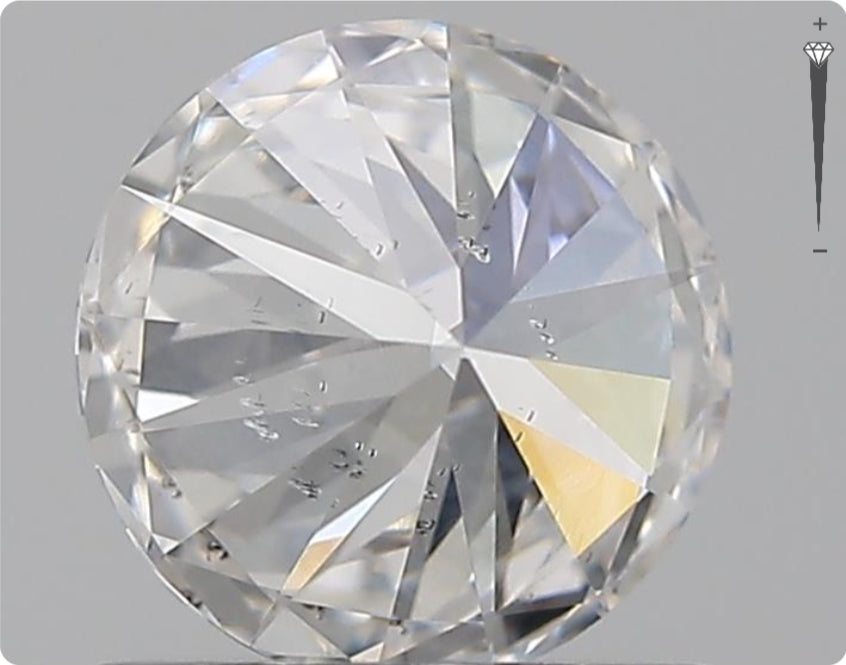 Natural 0.73ct GIA Diamond | Color F | Clarity SI2 | Round Brilliant | EX EX EX #D10439