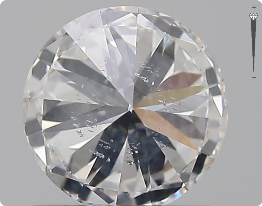 Natural 0.73ct GIA Diamond | Color F | Clarity SI2 | Round Brilliant | EX EX EX #D10439