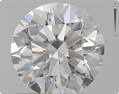 Natural 0.73ct GIA Diamond | Color F | Clarity SI2 | Round Brilliant | EX EX EX #D10439