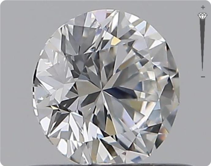 Natural 0.51ct GIA Diamond | Color E | Clarity IF | Round Brilliant Cut | EX EX EX #D10445