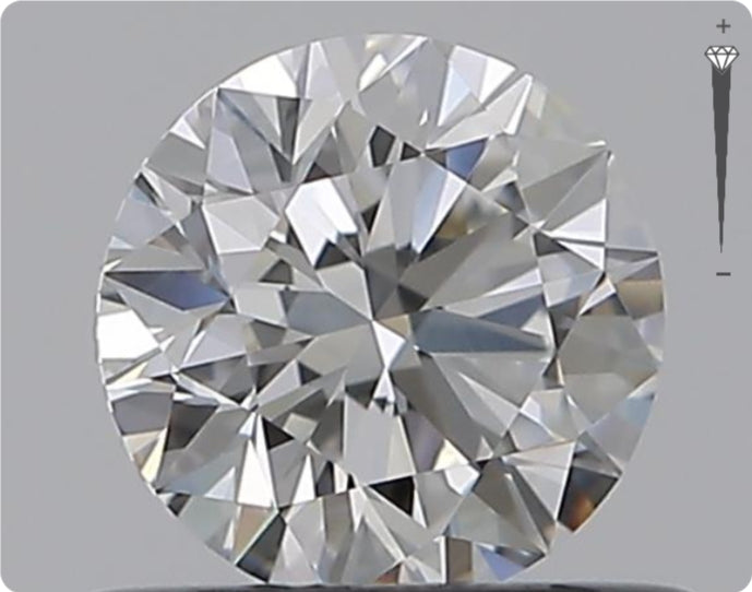 Natural 0.51ct GIA Diamond | Color E | Clarity IF | Round Brilliant Cut | EX EX EX #D10445