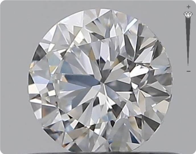 Natural 0.51ct GIA Diamond | Color E | Clarity IF | Round Brilliant Cut | EX EX EX #D10445