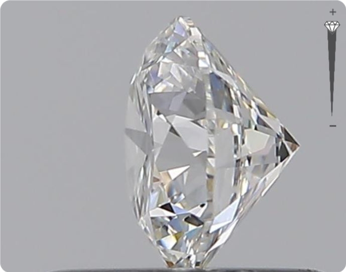 Natural 0.51ct GIA Diamond | Color E | Clarity IF | Round Brilliant Cut | EX EX EX #D10445