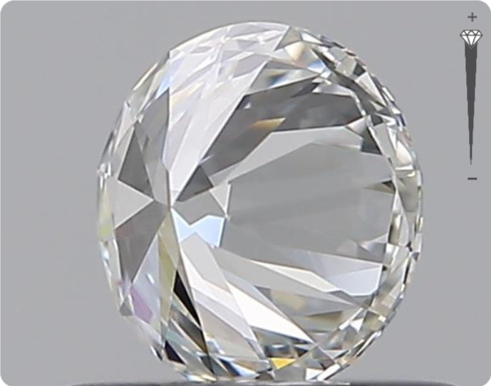 Natural 0.51ct GIA Diamond | Color E | Clarity IF | Round Brilliant Cut | EX EX EX #D10445