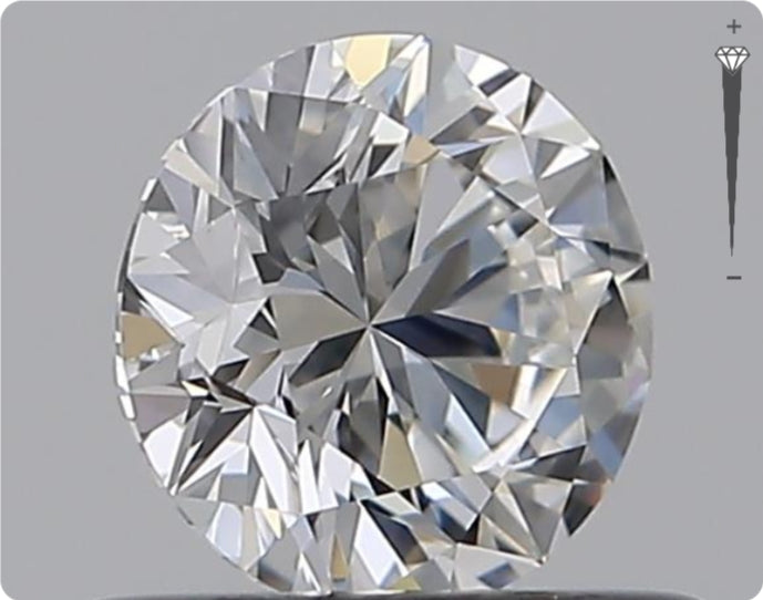 Natural 0.51ct GIA Diamond | Color E | Clarity IF | Round Brilliant Cut | EX EX EX #D10445