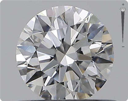 Natural 0.51ct GIA Diamond | Color E | Clarity IF | Round Brilliant Cut | EX EX EX #D10445