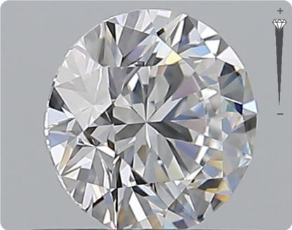 Natural 0.59ct GIA Diamond | D Color | VVS1 Clarity | Round Brilliant | EX EX EX #D10446