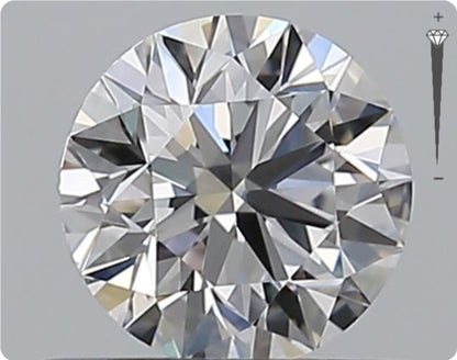 Natural 0.59ct GIA Diamond | D Color | VVS1 Clarity | Round Brilliant | EX EX EX #D10446
