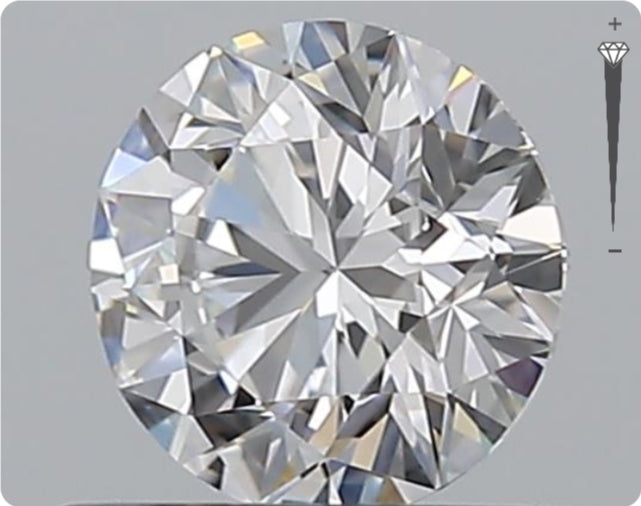 Natural 0.59ct GIA Diamond | D Color | VVS1 Clarity | Round Brilliant | EX EX EX #D10446