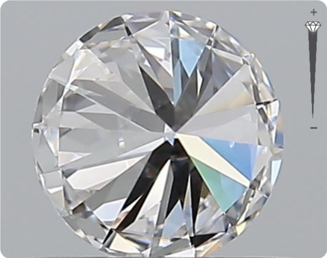 Natural 0.59ct GIA Diamond | D Color | VVS1 Clarity | Round Brilliant | EX EX EX #D10446