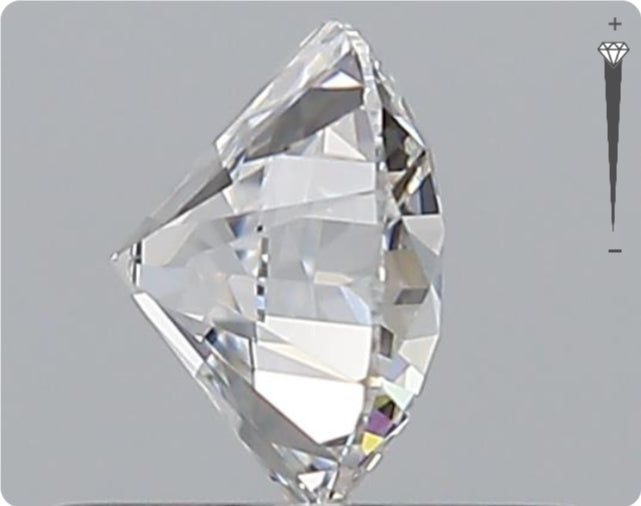 Natural 0.59ct GIA Diamond | D Color | VVS1 Clarity | Round Brilliant | EX EX EX #D10446