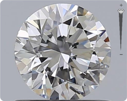 Natural 0.70ct GIA Diamond | Color F | Clarity VVS1 | Round Cut | VG EX VG #D10448