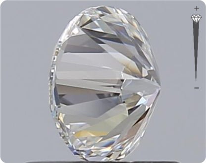 Natural 0.70ct GIA Diamond | Color F | Clarity VVS1 | Round Cut | VG EX VG #D10448