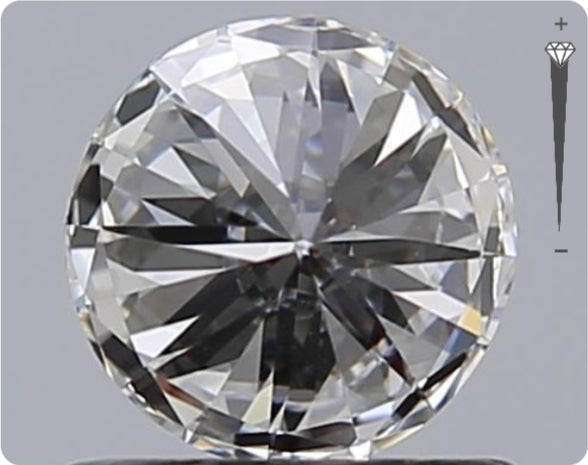 Natural 0.70ct GIA Diamond | Color F | Clarity VVS1 | Round Cut | VG EX VG #D10448