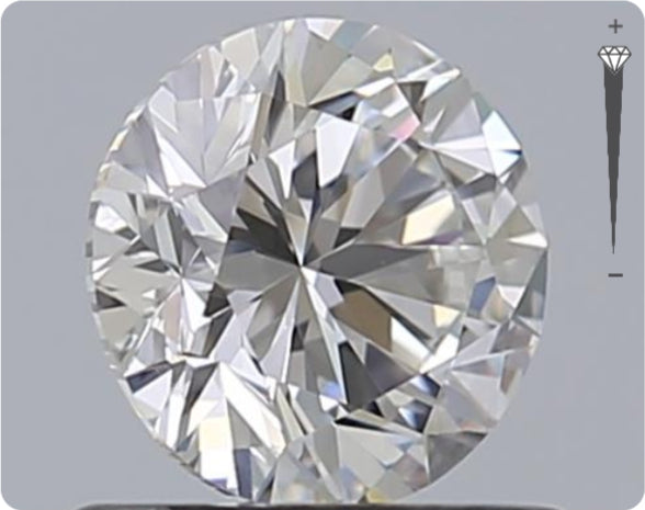 Natural 0.70ct GIA Diamond | Color F | Clarity VVS1 | Round Cut | VG EX VG #D10448