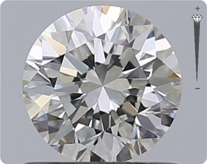Natural 0.70ct GIA Diamond | Color F | Clarity VVS1 | Round Cut | VG EX VG #D10448