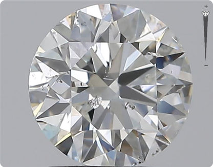 Diamant naturel de 1.51ct GIA | Couleur H | Pureté SI2 | Taille ronde | EX EX EX #D10449