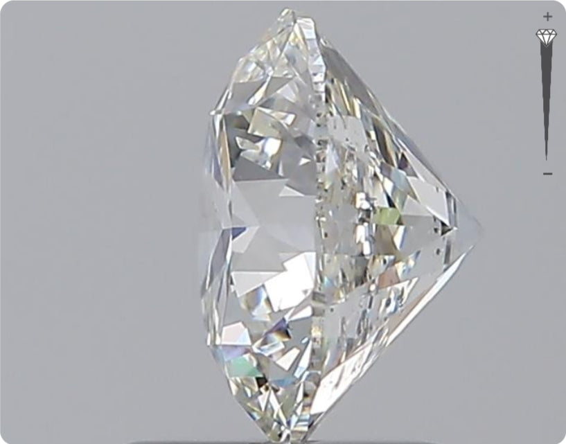 Diamant naturel de 1.51ct GIA | Couleur H | Pureté SI2 | Taille ronde | EX EX EX #D10449